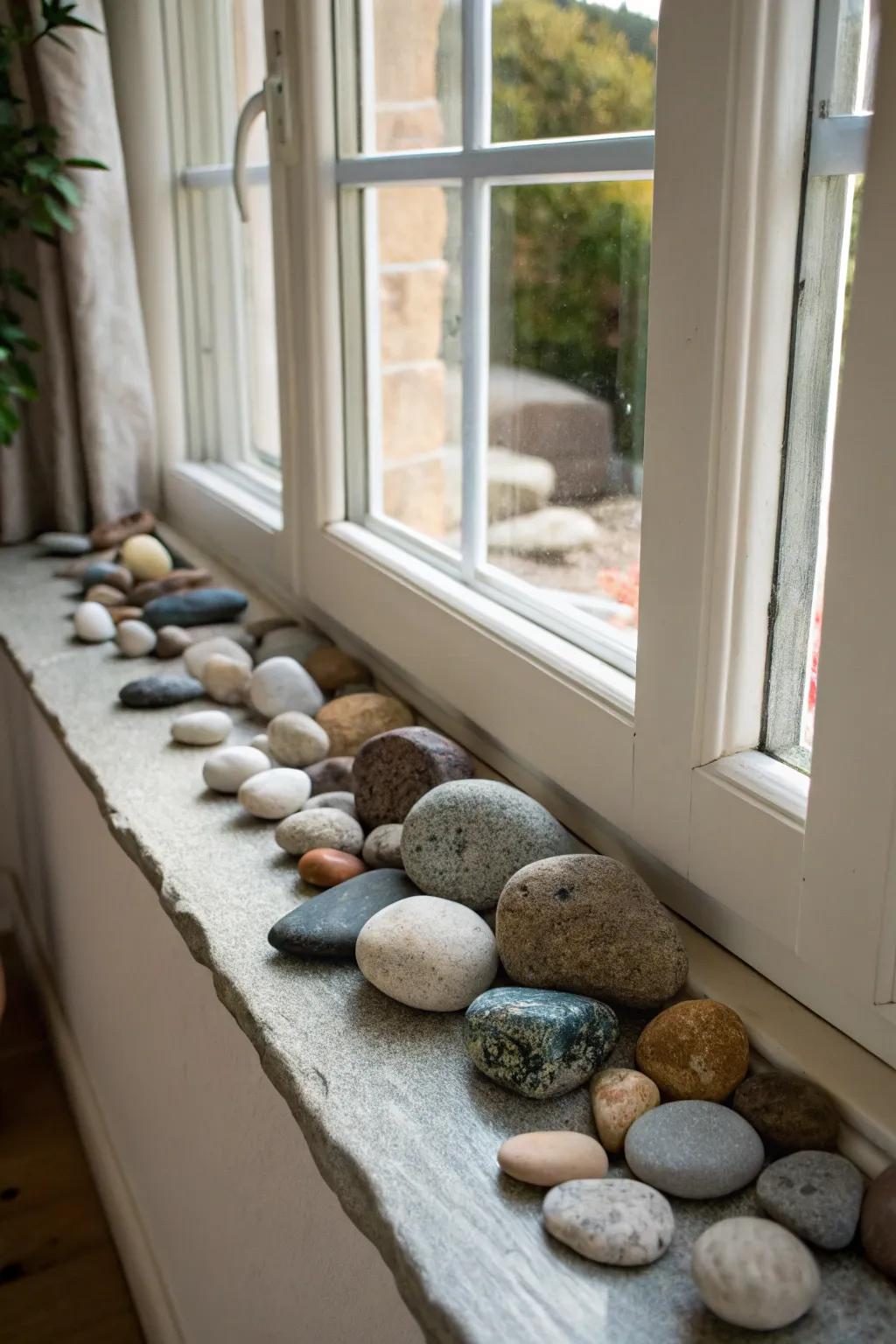 Showcase your ingenuity through creative stone exhibits.