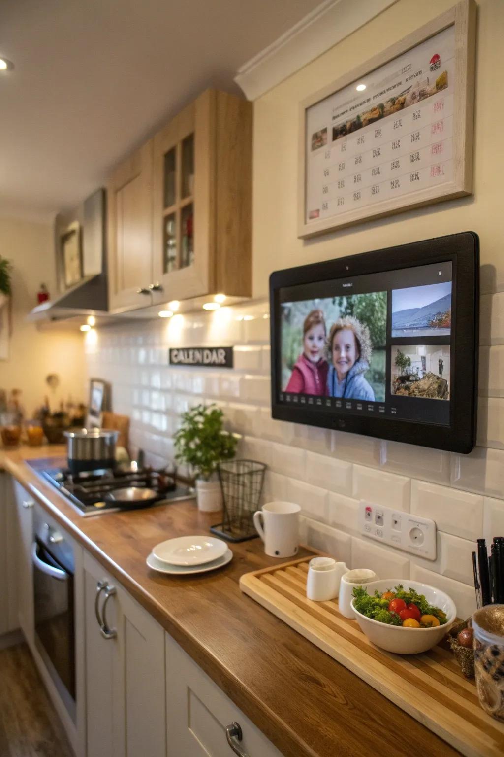 A digital display that keeps you organized and entertained.