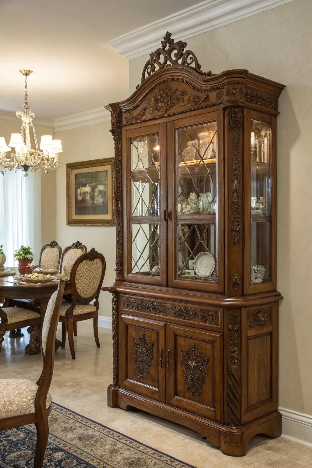 Add a trace of the past with a time-honored cabinet.
