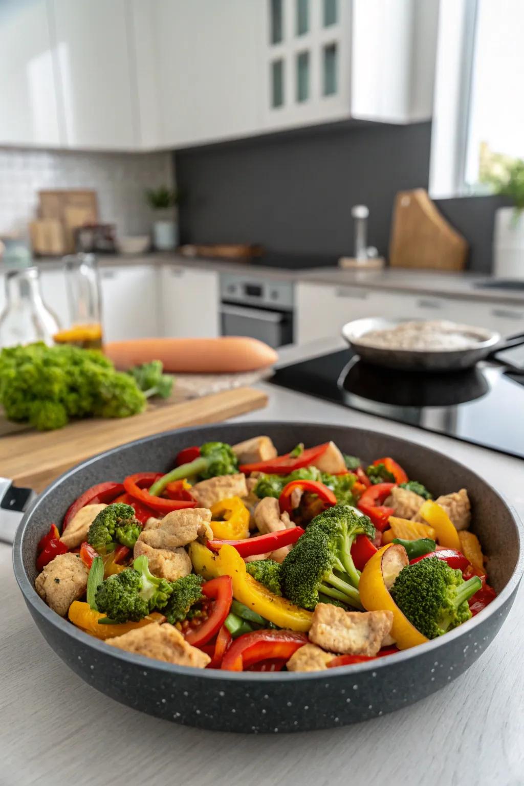 A fast and also mouthwatering stir-fry that's both healthy and balanced and also tasty.