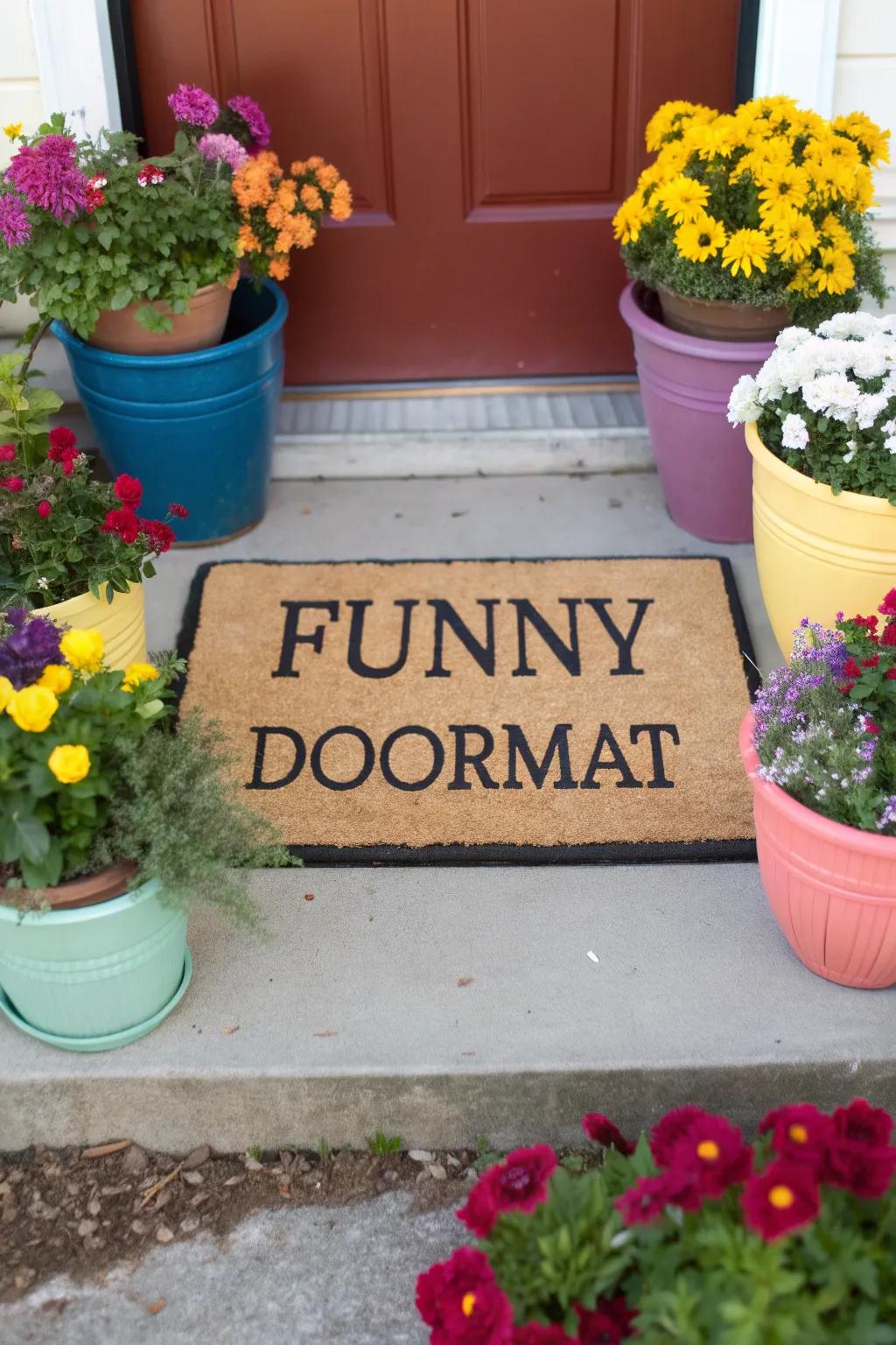 Funny doormats inject personality and playfulness into your entry
