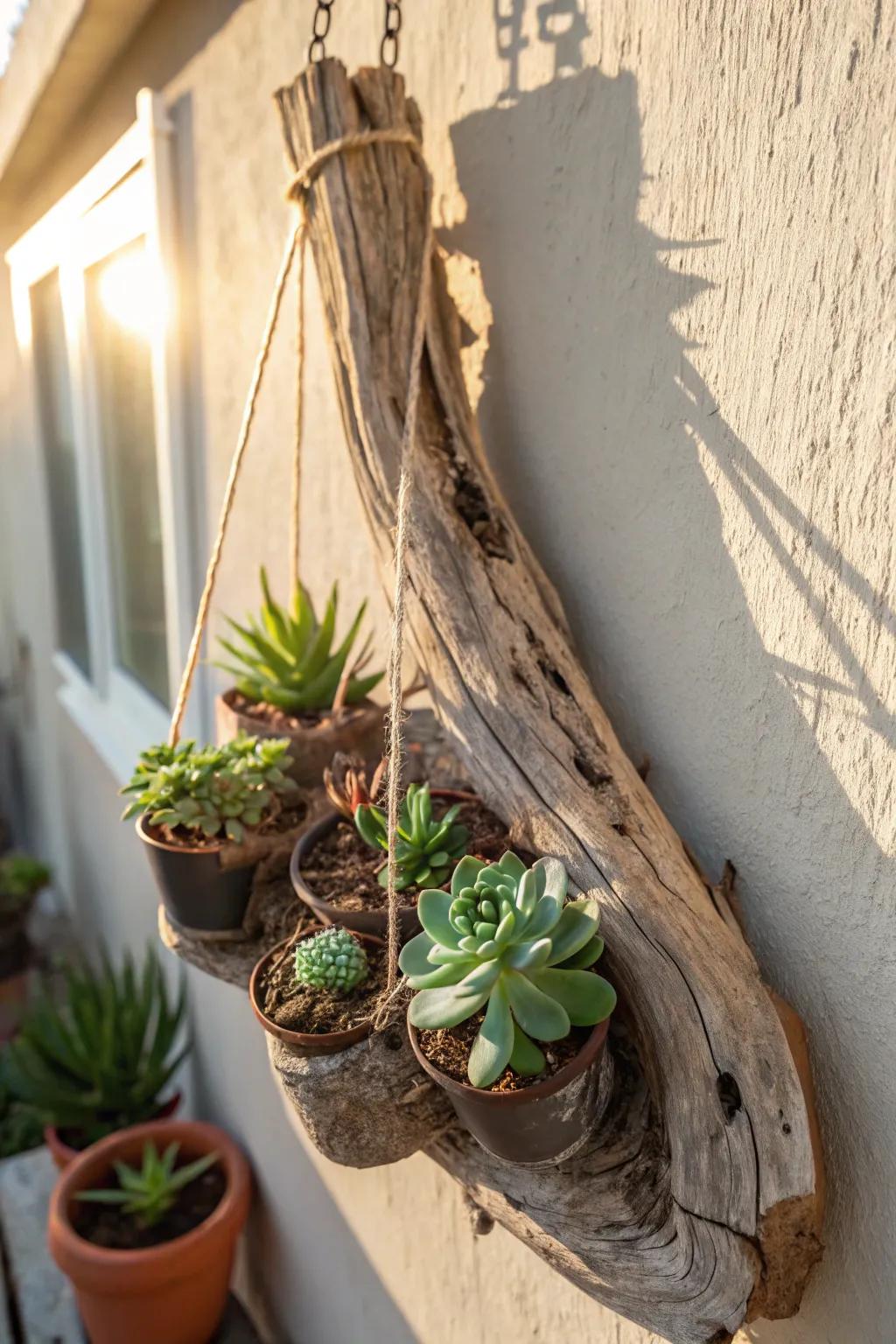 Showcase your greenery utilizing imaginative timber flora holders.