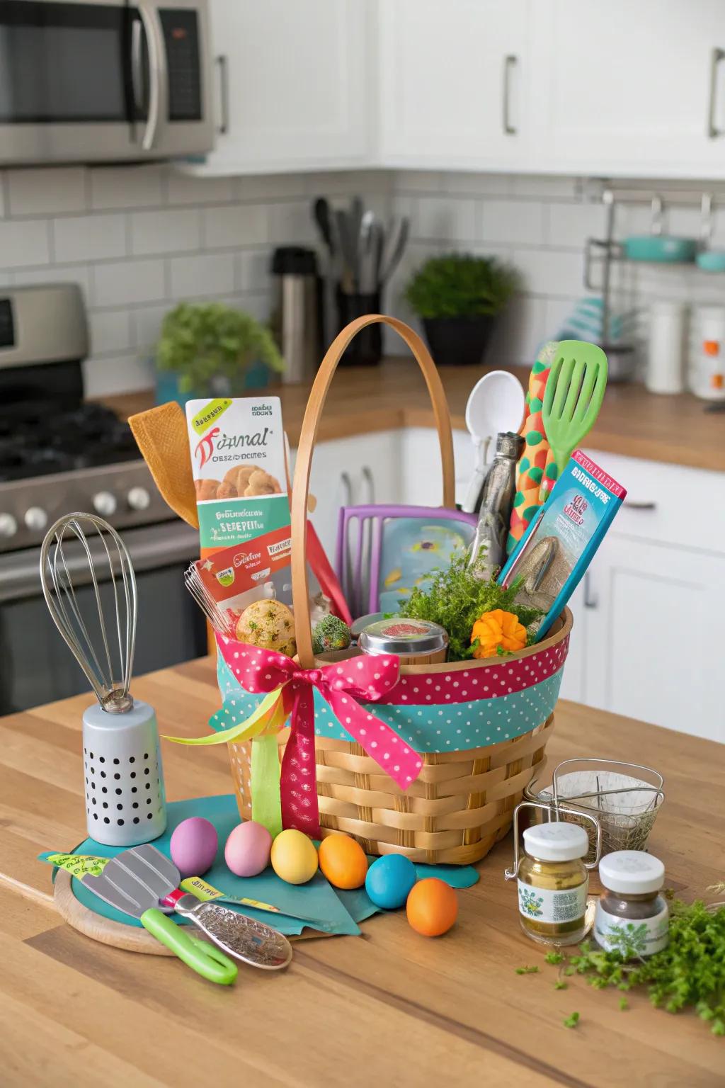 Set off on a culinary adventure with this inspiring Easter basket.