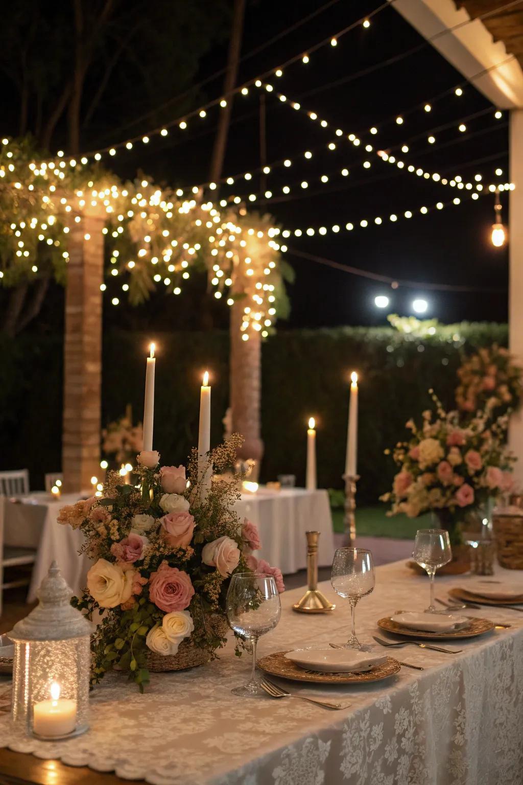 Sophisticated lighting creating a warm and welcoming atmosphere.
