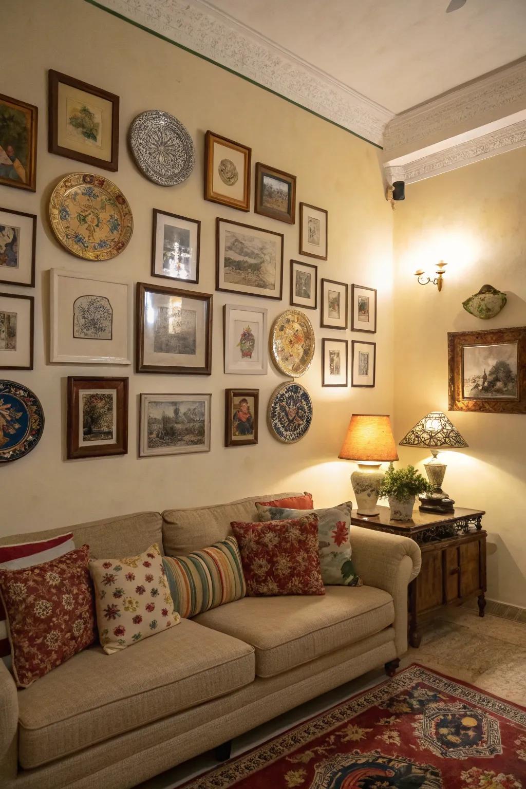 Wall art appends individuality and intrigue.