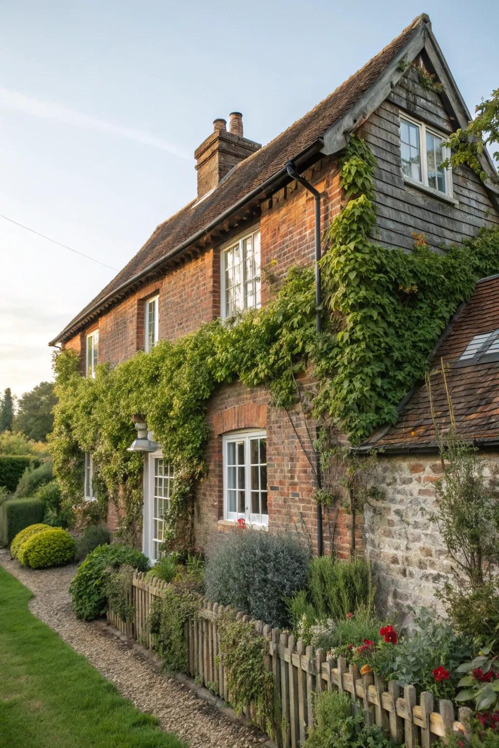 Brick accent walls deliver timeless class and depth.