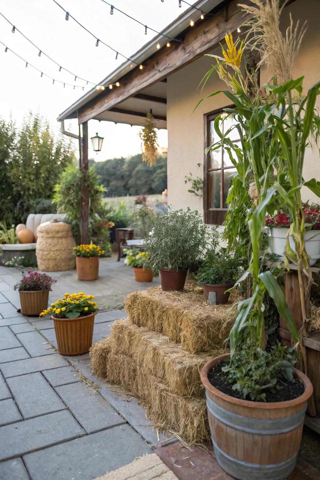 Design inviting arrangements using fall-themed components.