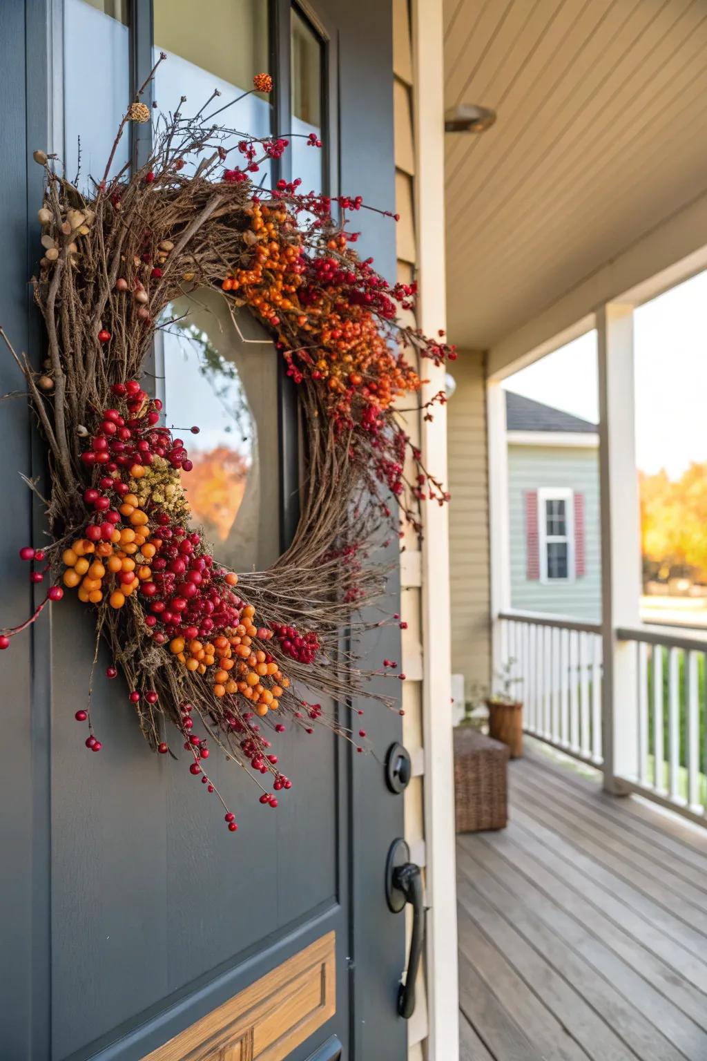 Receive visitors warmly with a handmade festoon adorning your entrance.