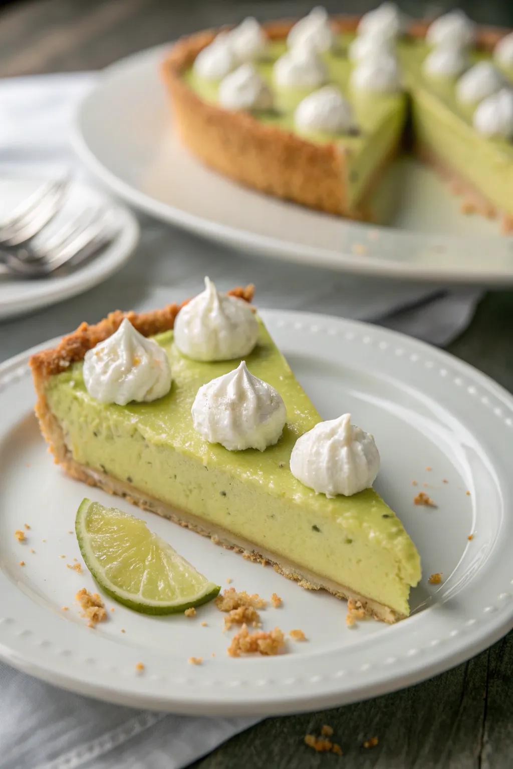 Even blobs of cream add charm and form.