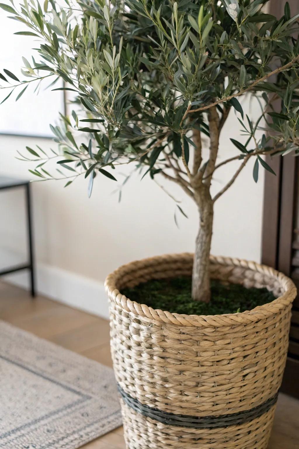Showcase your synthetic Italian plant with fashionable planting pots.