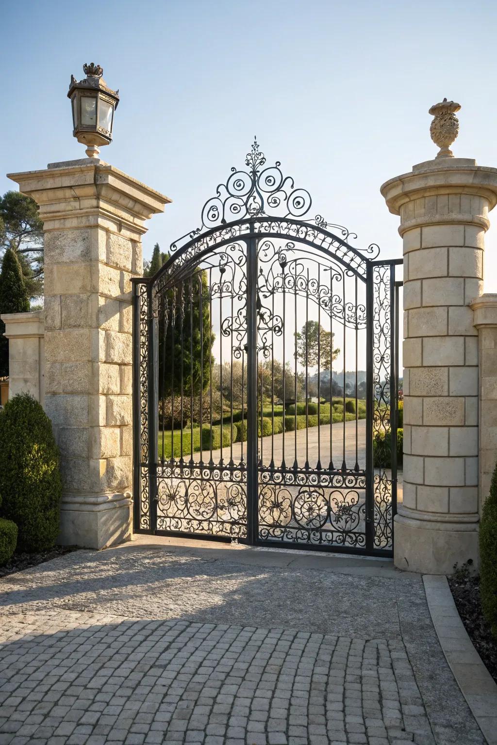 ForgeArt gates imbue any entrance with a traditional charm.