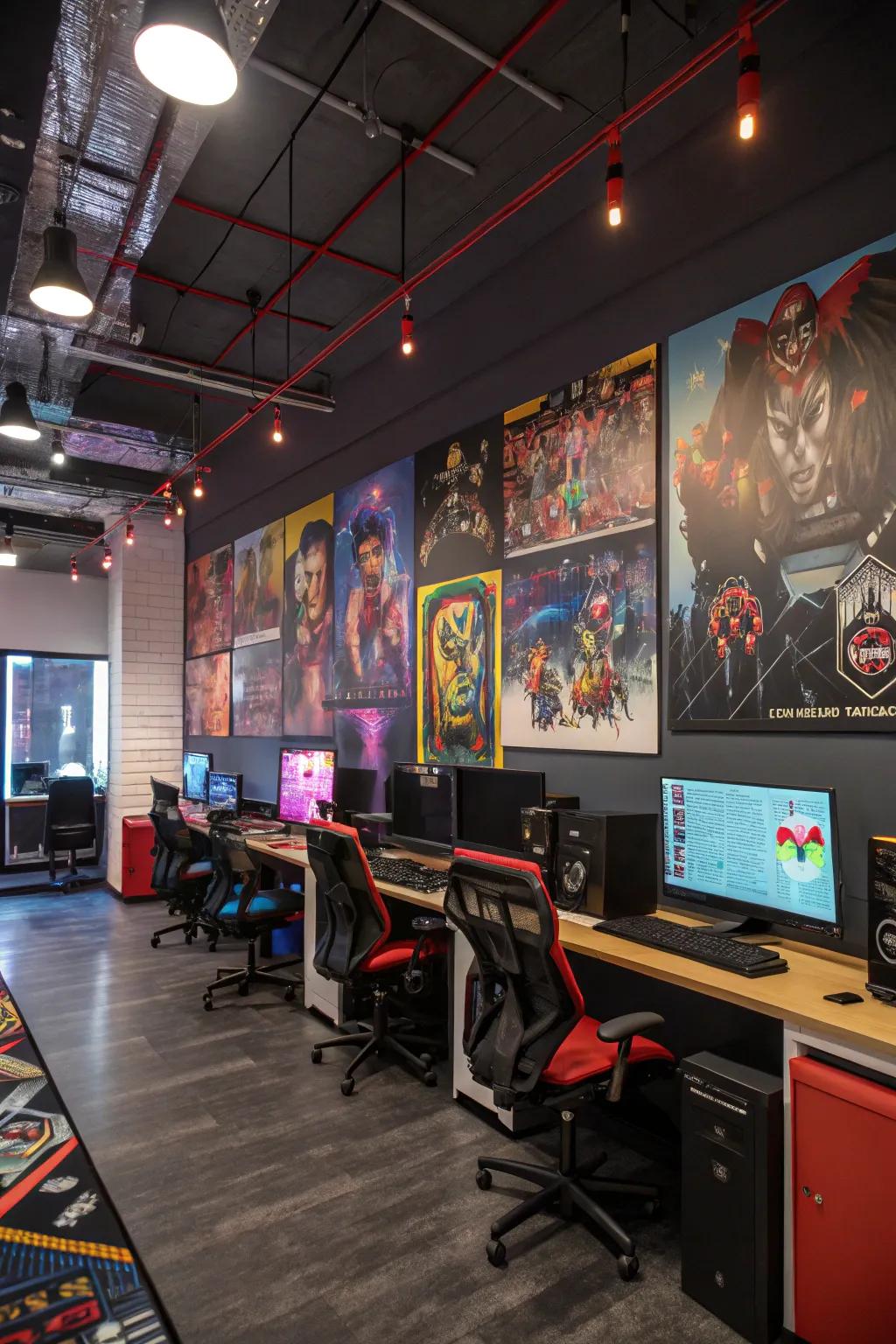Let your walls articulate your enthusiasm for gaming.