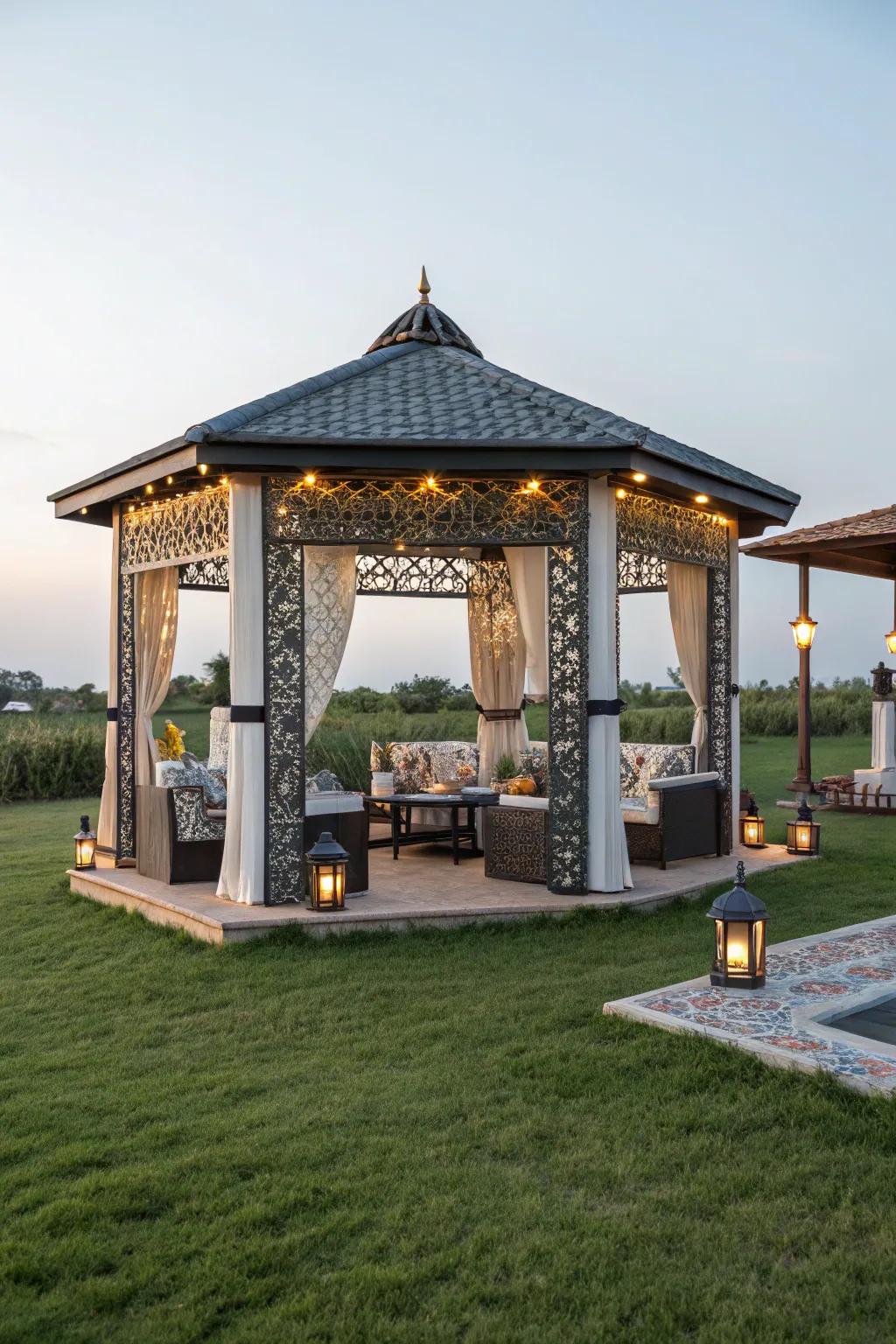 Glazed stone tiles bring an element of elegance and refinement to outdoor spaces.