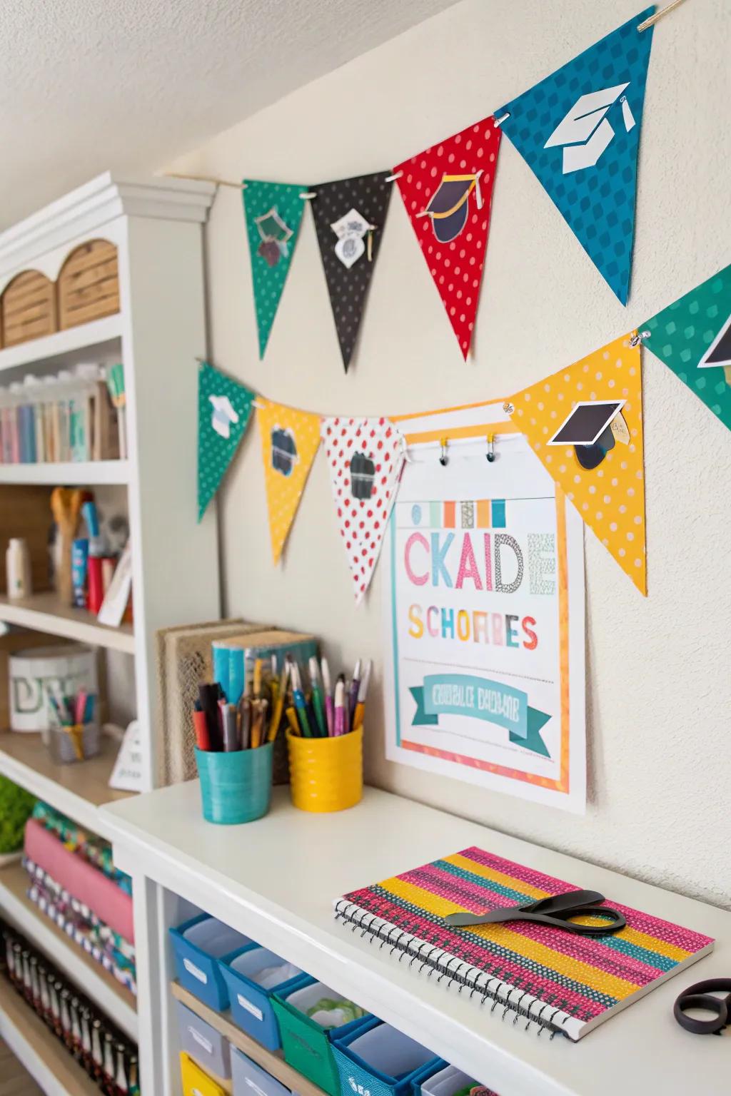 A DIY banner layout ready for personal touch and creativity.