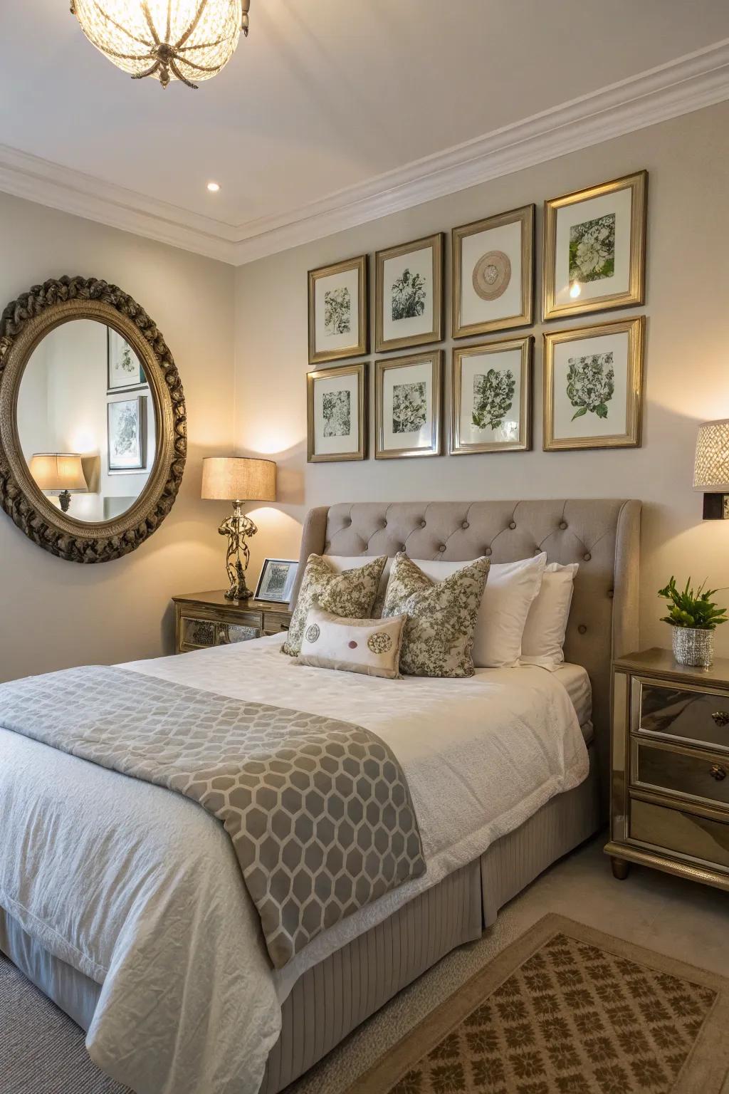 Artistic embellishments infuse individuality and flair to the area.