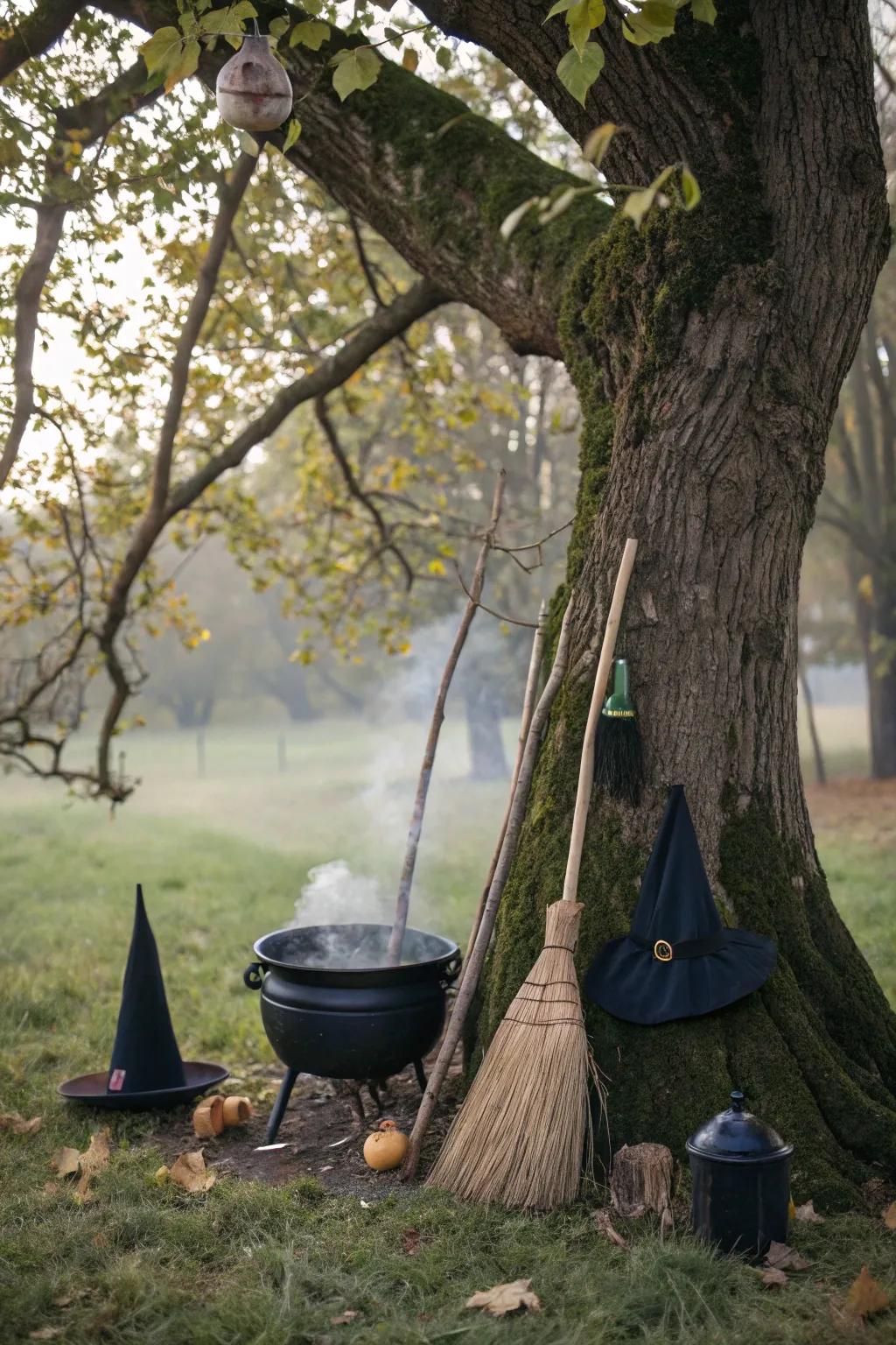 A witch's corner adds a magical and mysterious vibe to any decor.