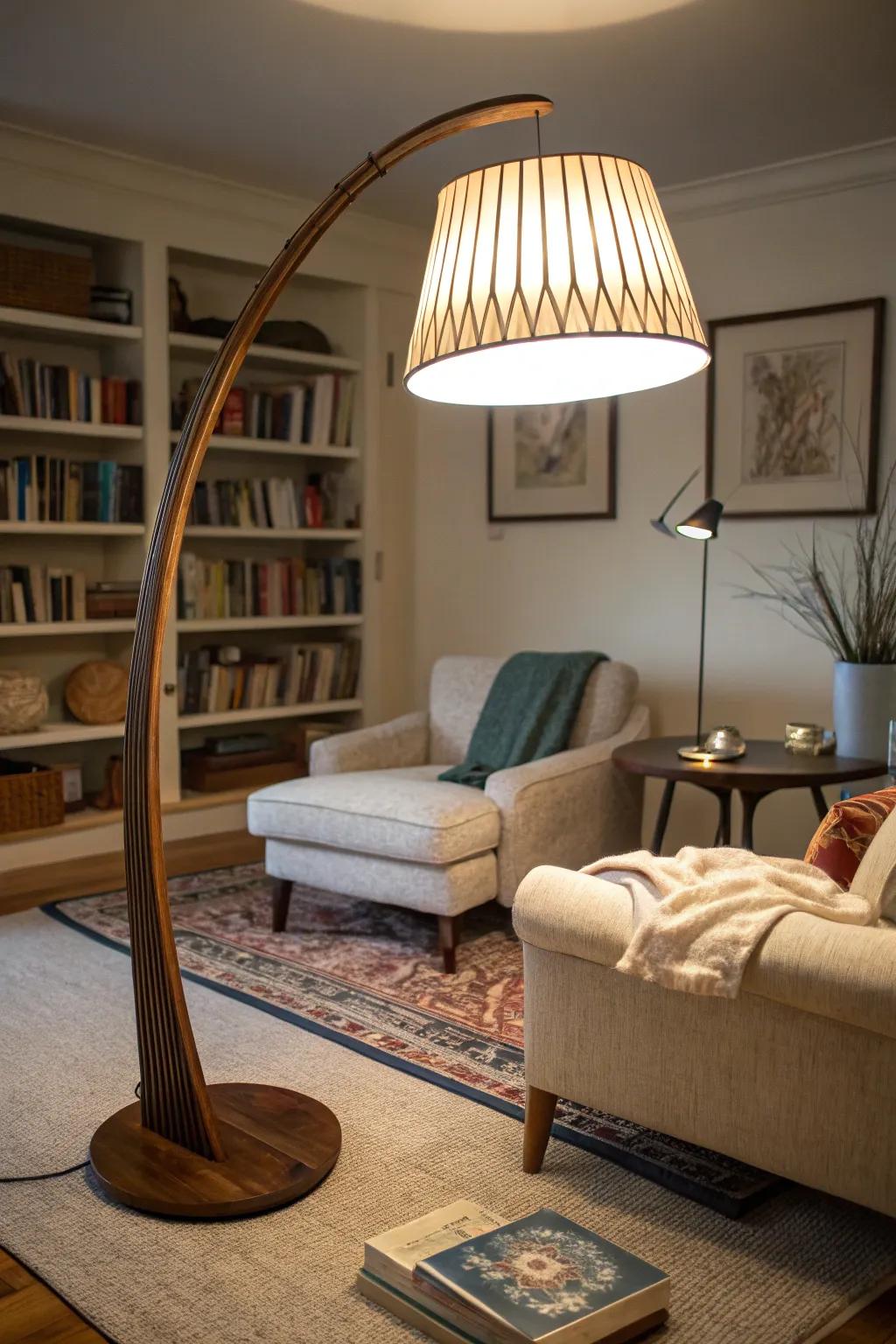 Brighten and beautify your area with a stylish upright lamp.