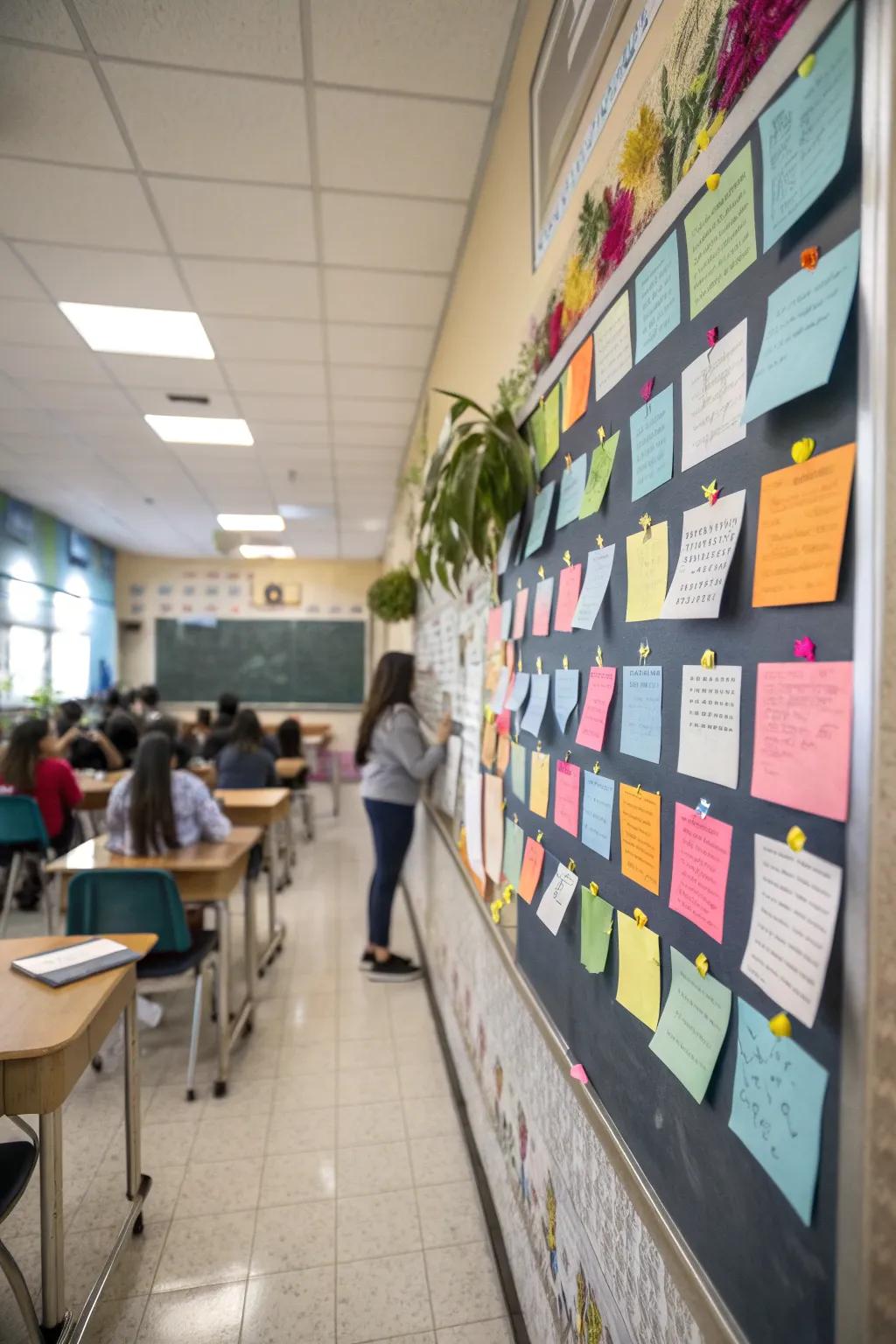 Daily messages to uplift and encourage pupils.