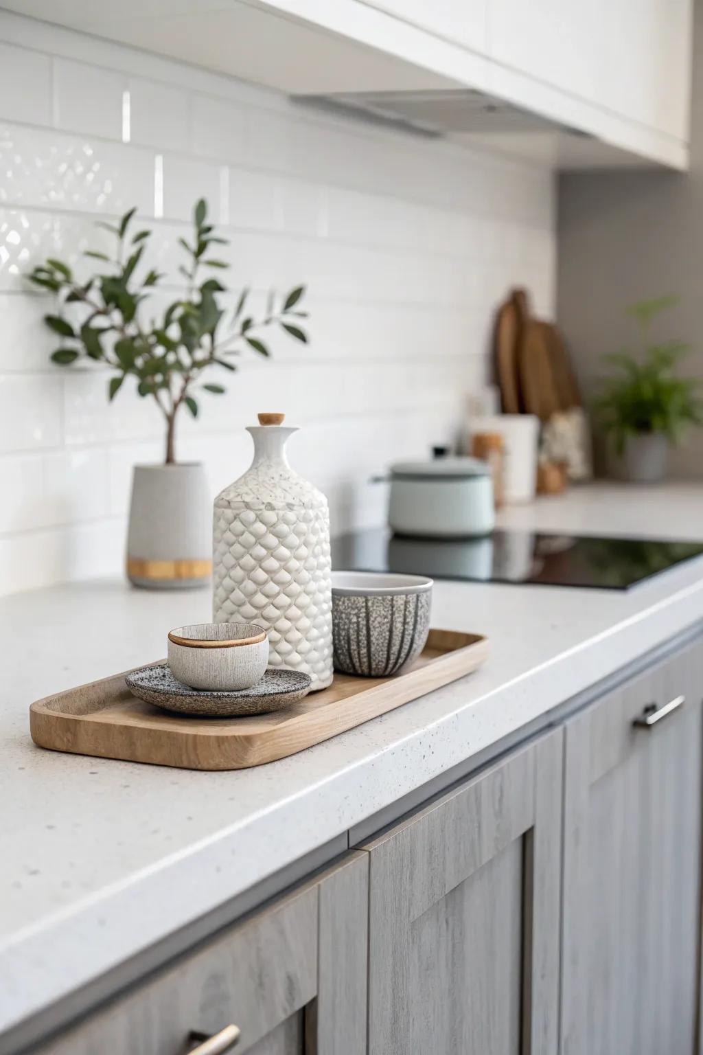 Minimalist design creating a clutter-free kitchen.