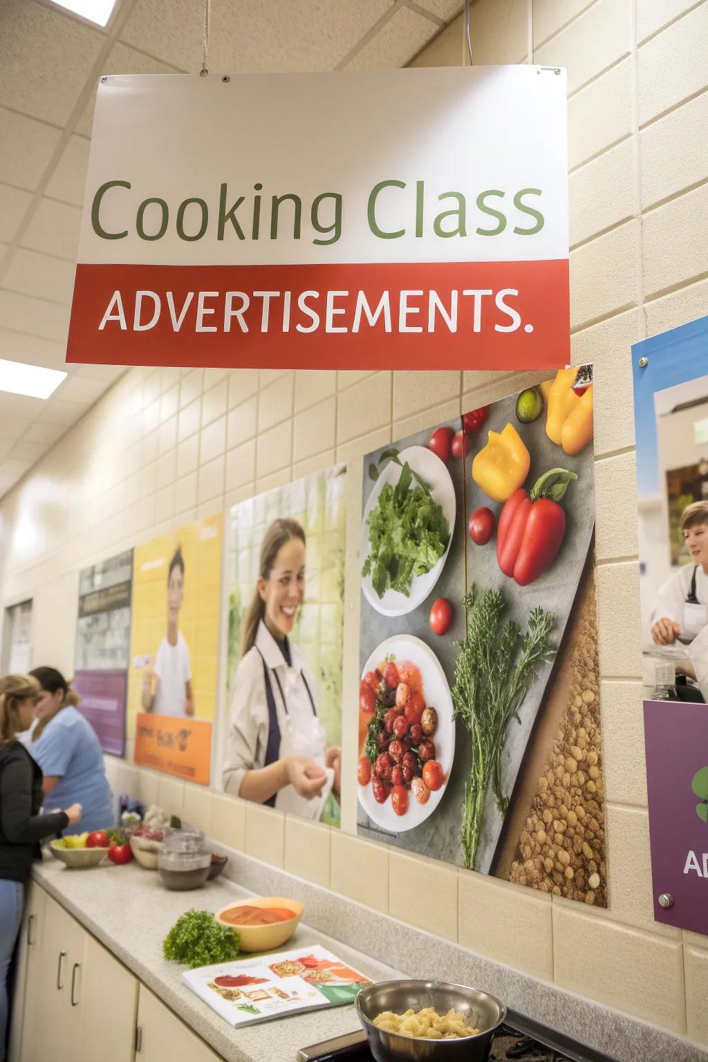 Culinary class print style to spark culinary creativity.