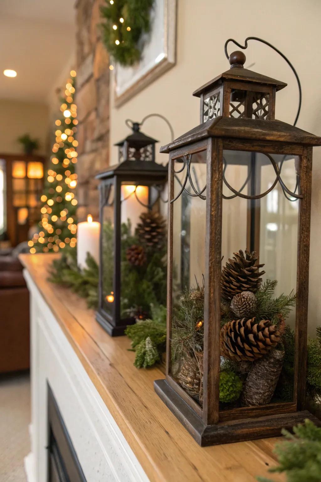 Holiday-inspired lights bring a warm, festive atmosphere to any area.