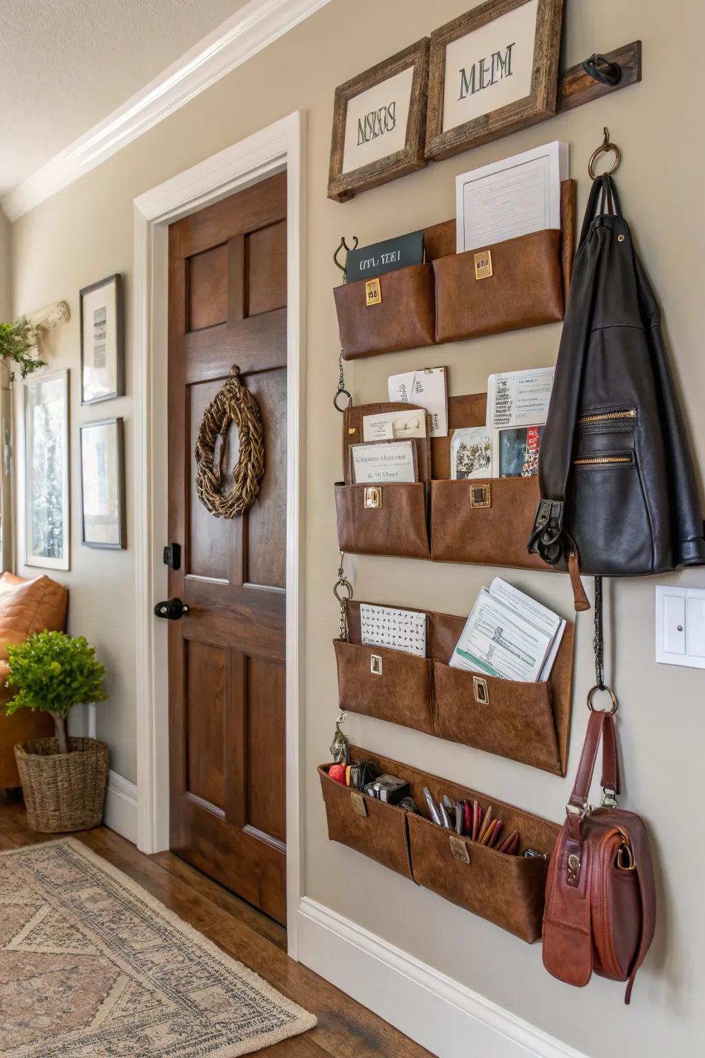 Retain easy access to essentials with hide wall receptacles.