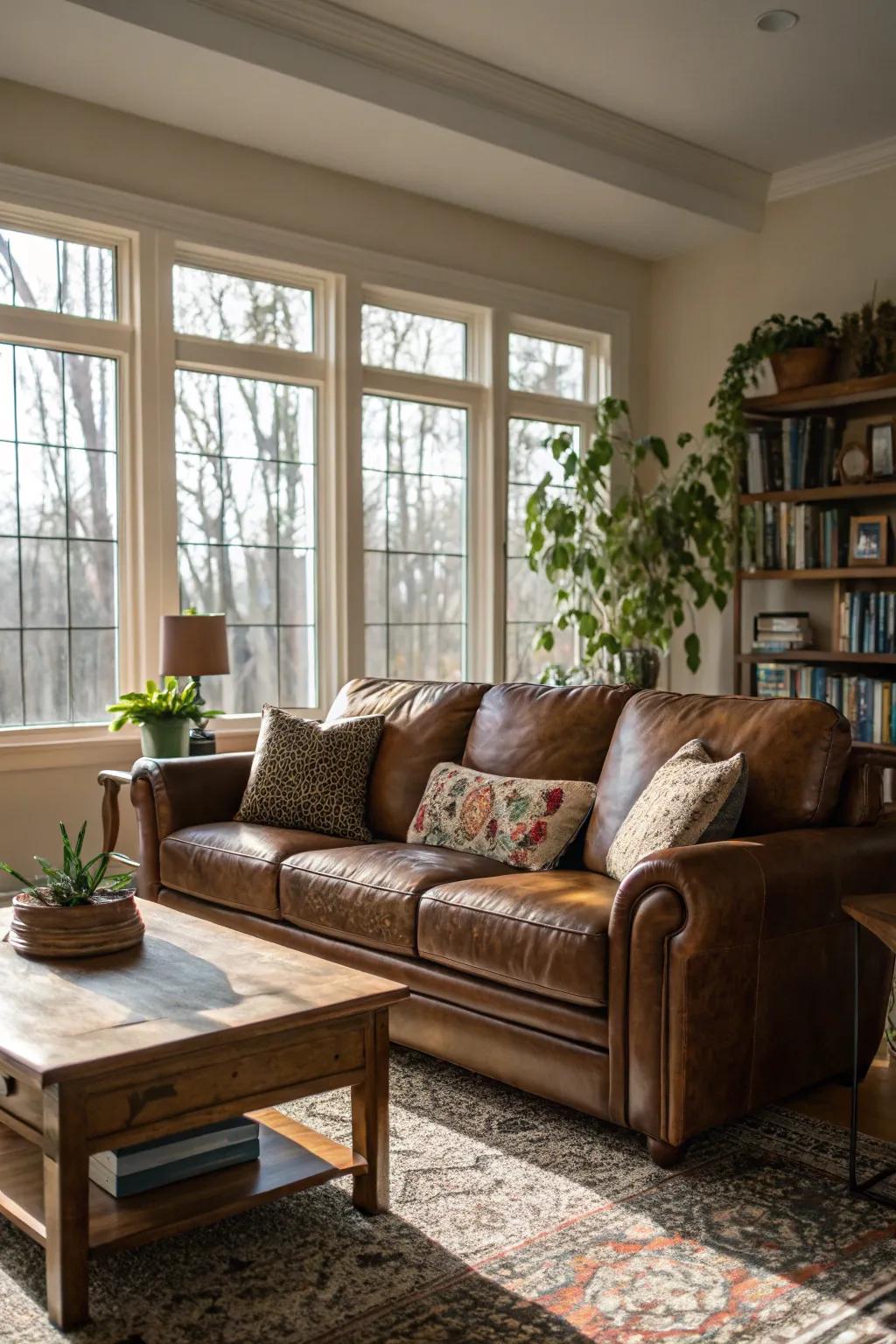 Natural light fashions an open and welcoming atmosphere.