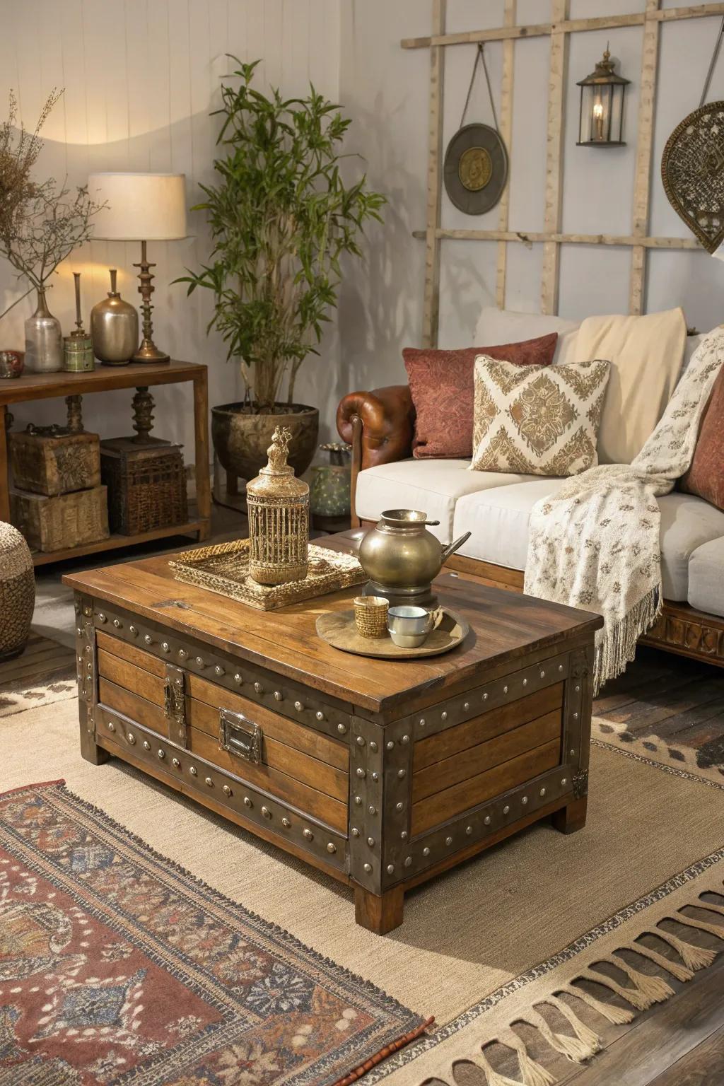 A harmonious mix of different materials adds texture.