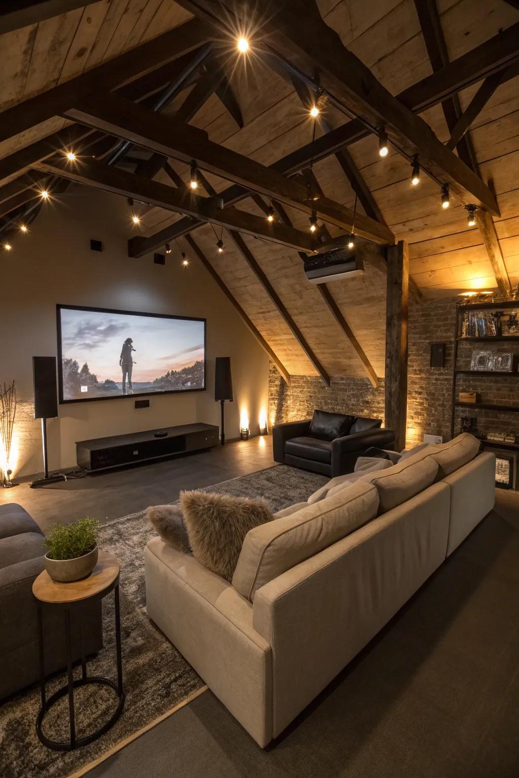 The right ambient illumination completely alters the atmosphere of your media space.
