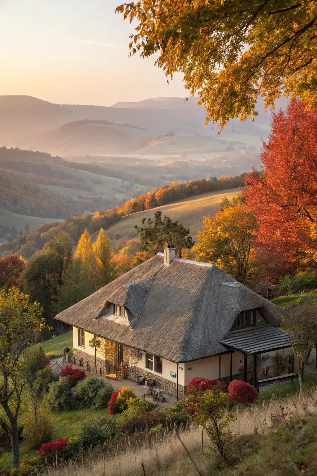 Smooth mixing with nature creates a harmonious home.