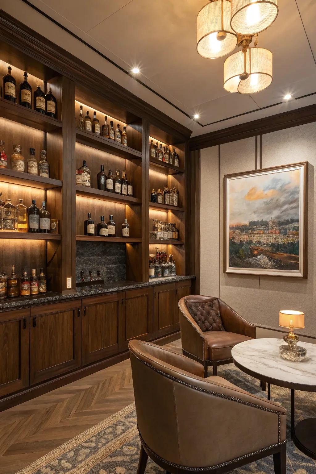 Artwork adds a personal flair and elevates the area's character.