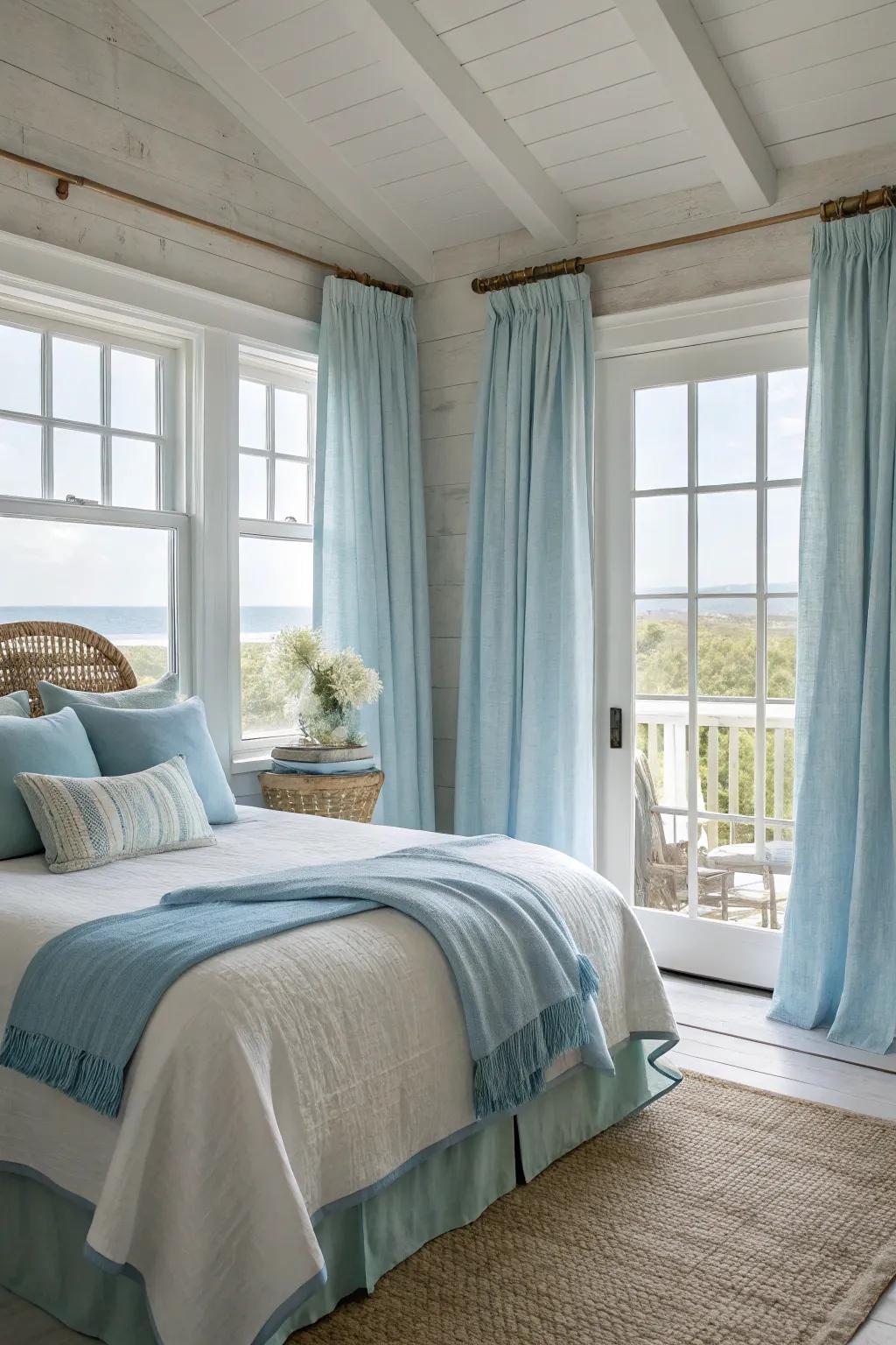 Natural fabrics like linen and cotton improve the tactile attraction of your bedroom.