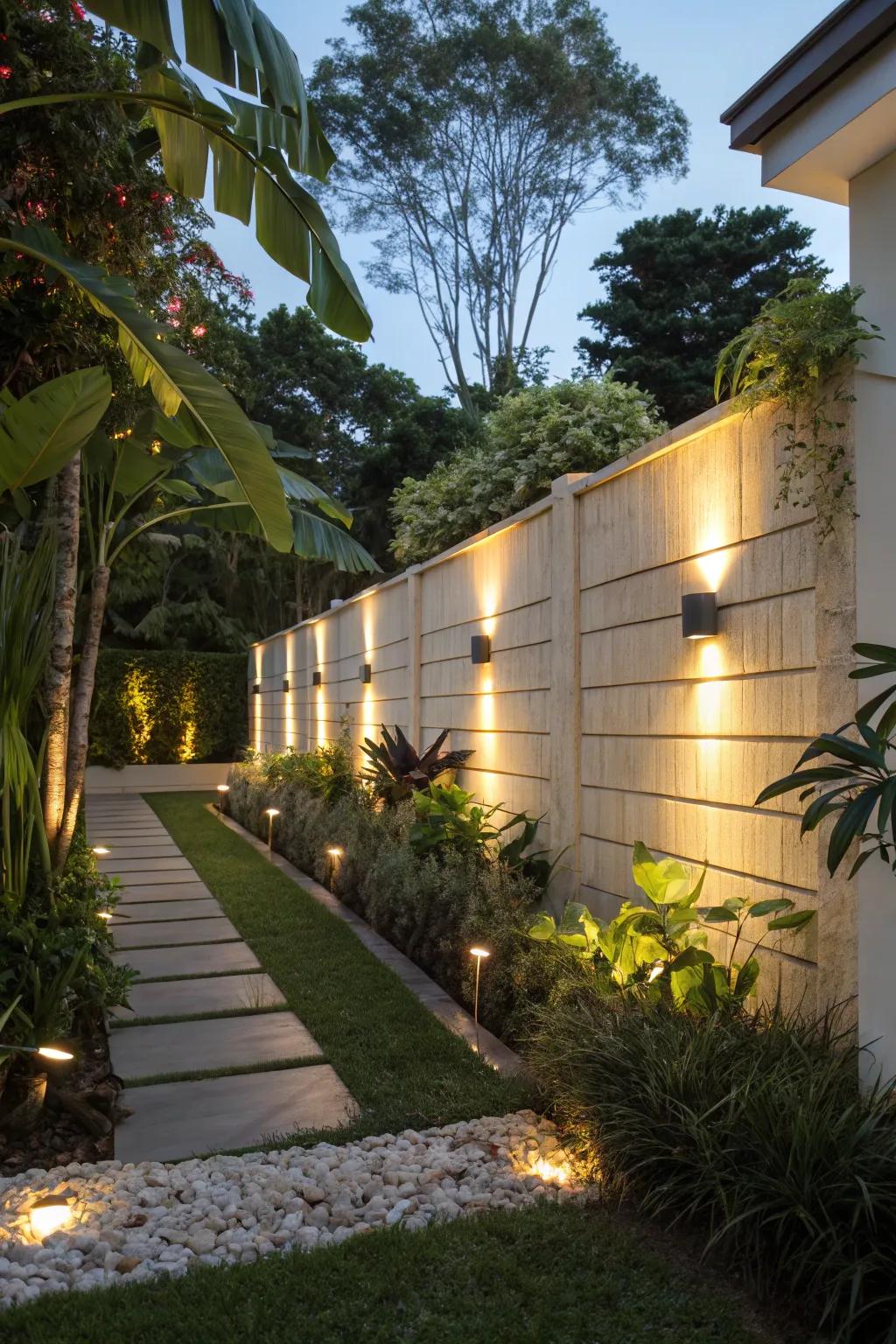 Cultivate harmony by merging lights with nature.
