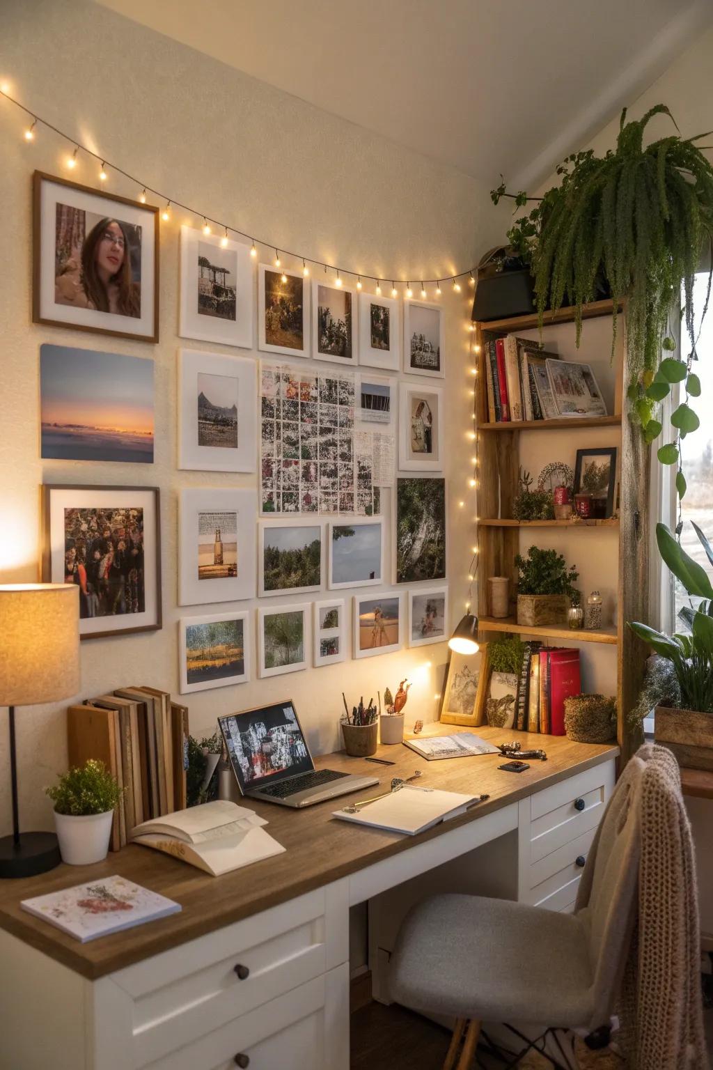 Add depth with quotes in your photo collage.