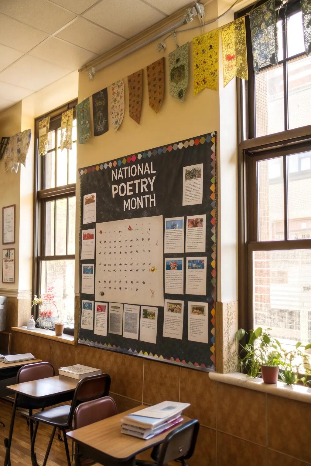 Celebrate National Poetry Period with a themed display.