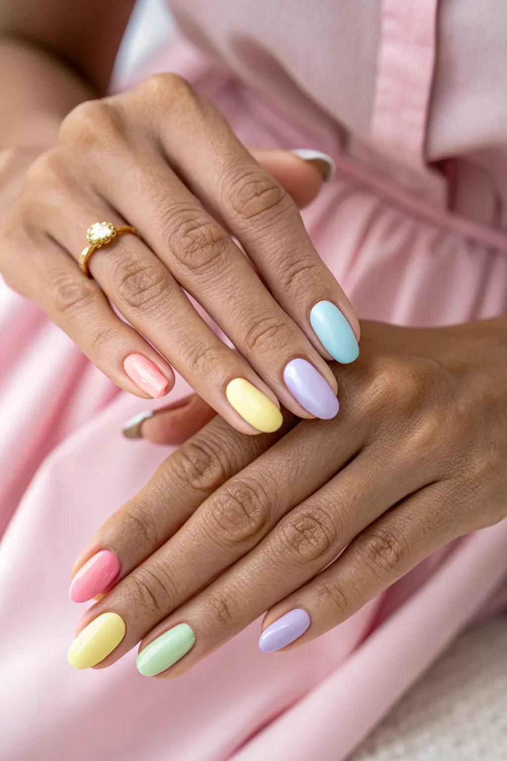 Delicate nails adding a subtle hint of style to your party attire.