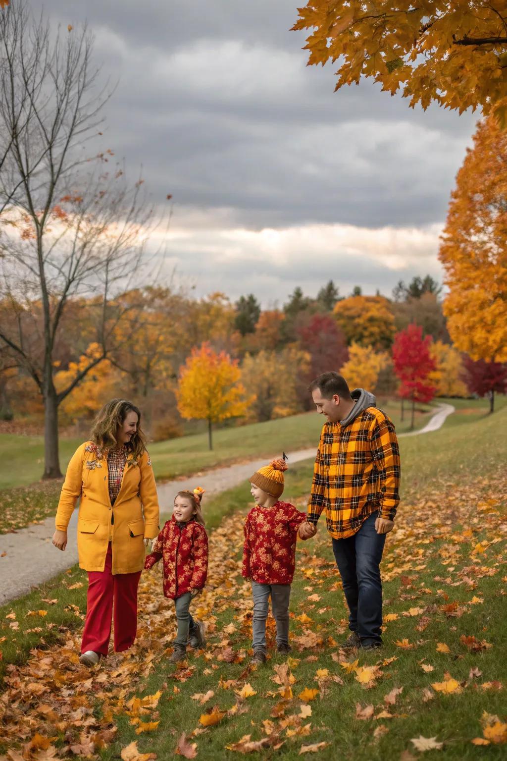 Embrace the mood of the period through corresponding attire and natural components.