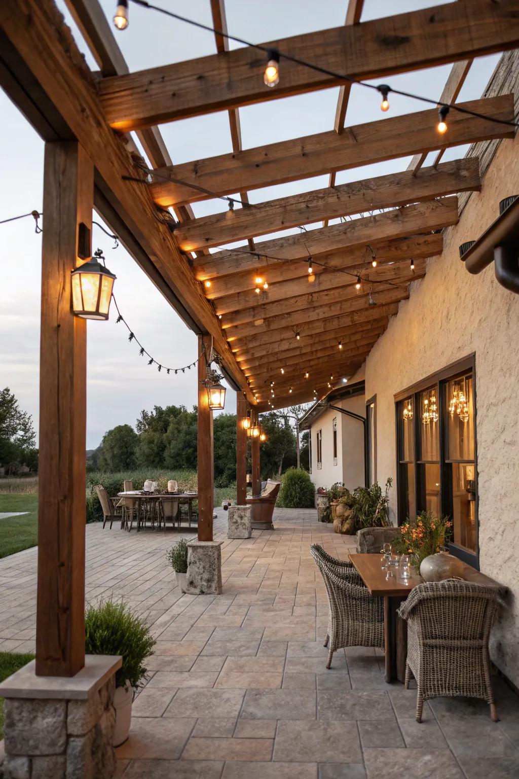 Make a country hideaway with farmhouse lighting.