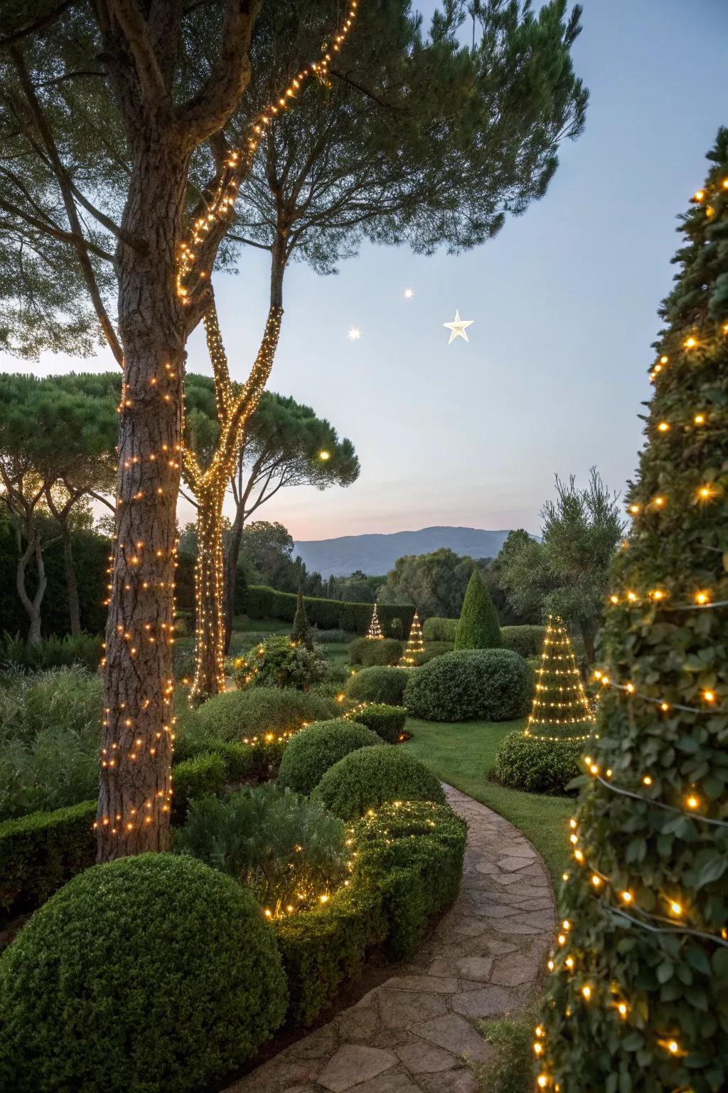 Bring a touch of charm to your garden with radiant lighting.