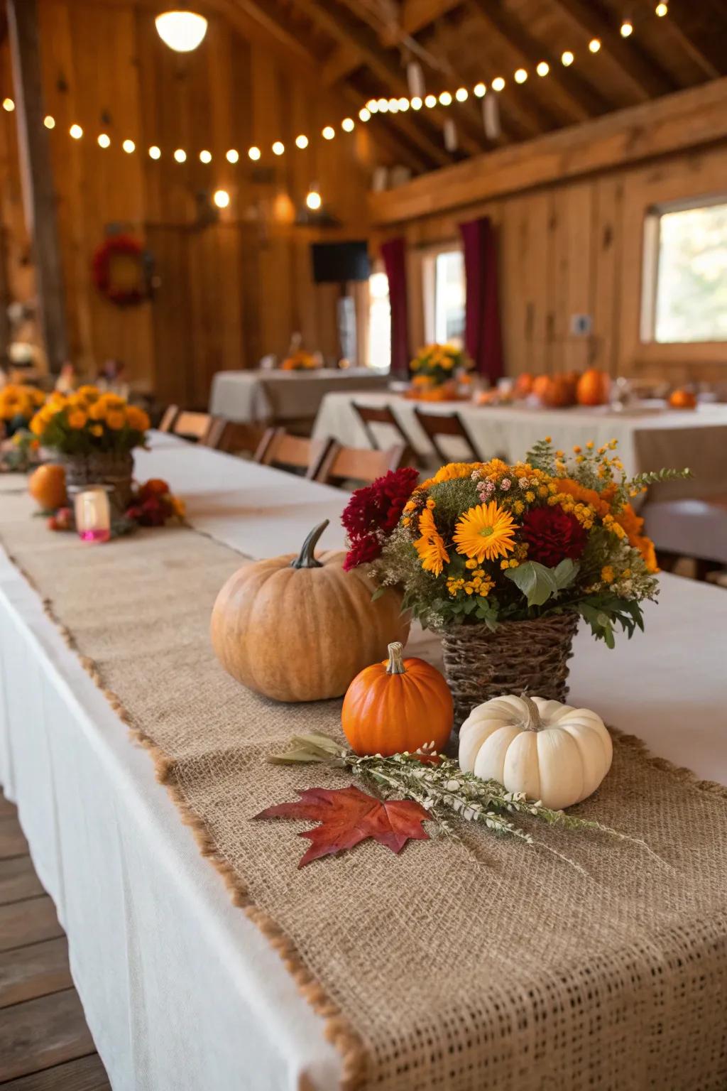 Raw fiber liners deliver rustic elegance to the table.