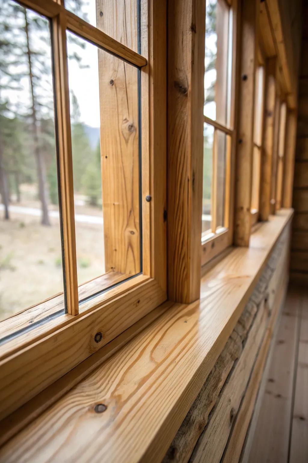Substantial timber creates a striking, old-style statement.