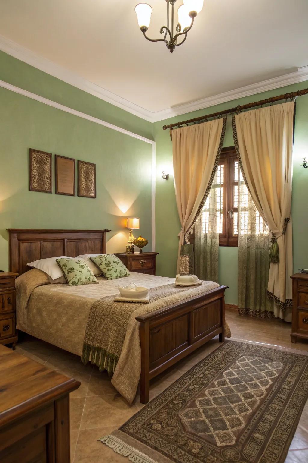 Earthy colors bring out the peace of the savanna environment.