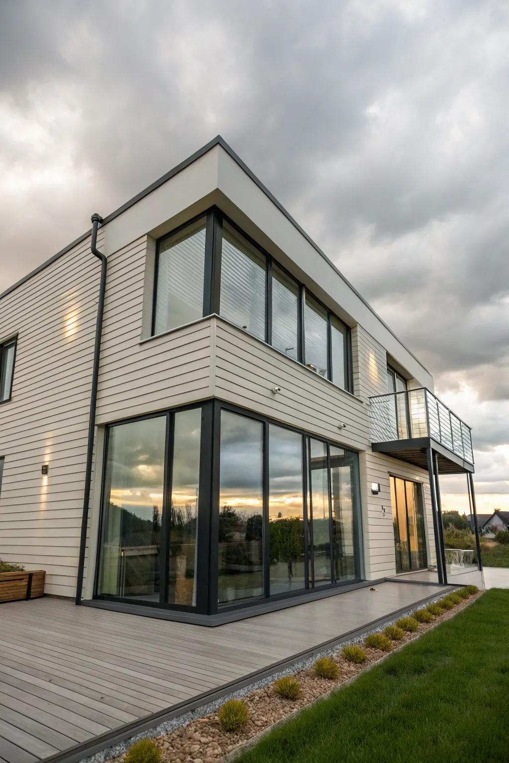 Uncluttered modern lines deliver a polished, contemporary charm.