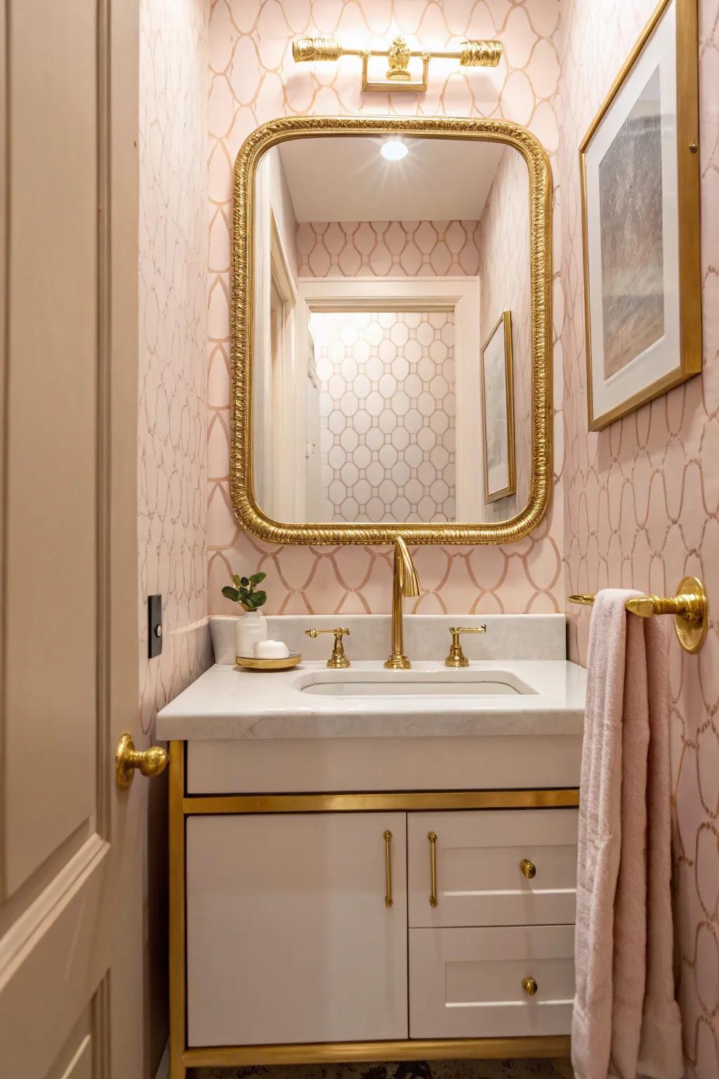 Delicate pink introduces comfort and sophistication to any bathroom.