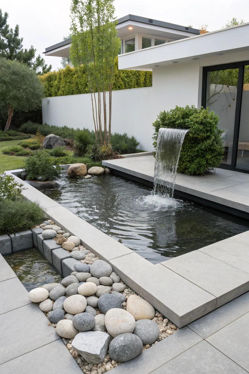 Uncluttered design introduces modern elegance to your garden.