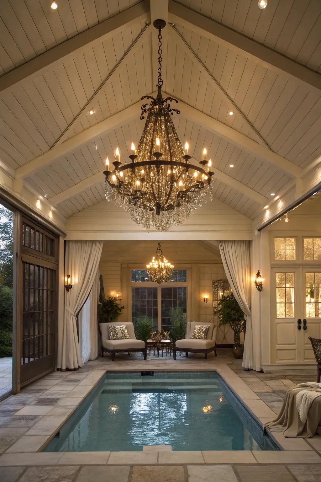 Personality and charm through decorative lighting.