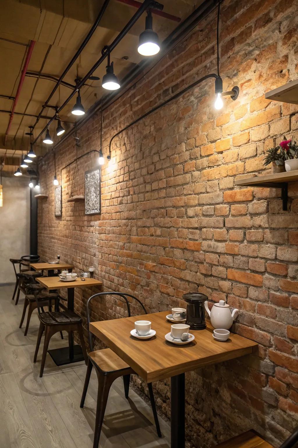 Unrefined meets business-like for a unique tea space aesthetic.