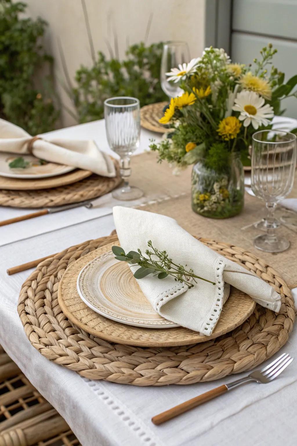 Textural stratification introduces warmth and dimension to the table.