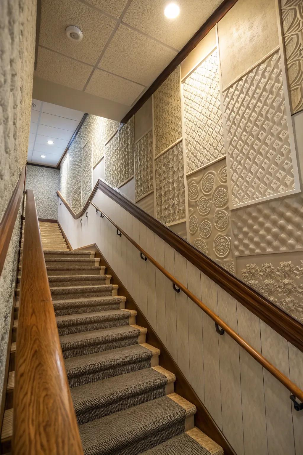 Feel wall boards add visual and touch-based appeal.
