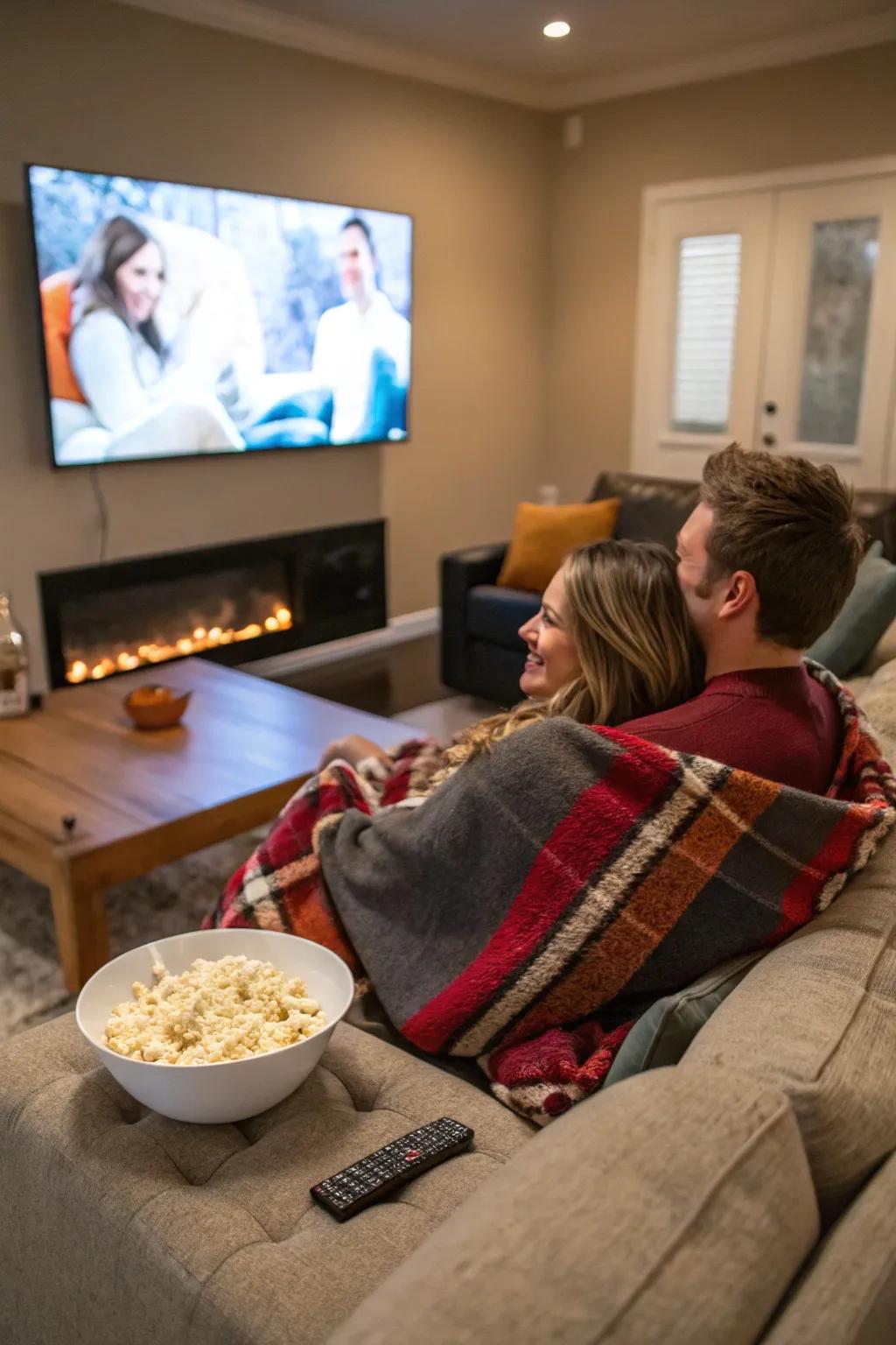 Turn your lounge into a relaxing cinema for a film extravaganza.